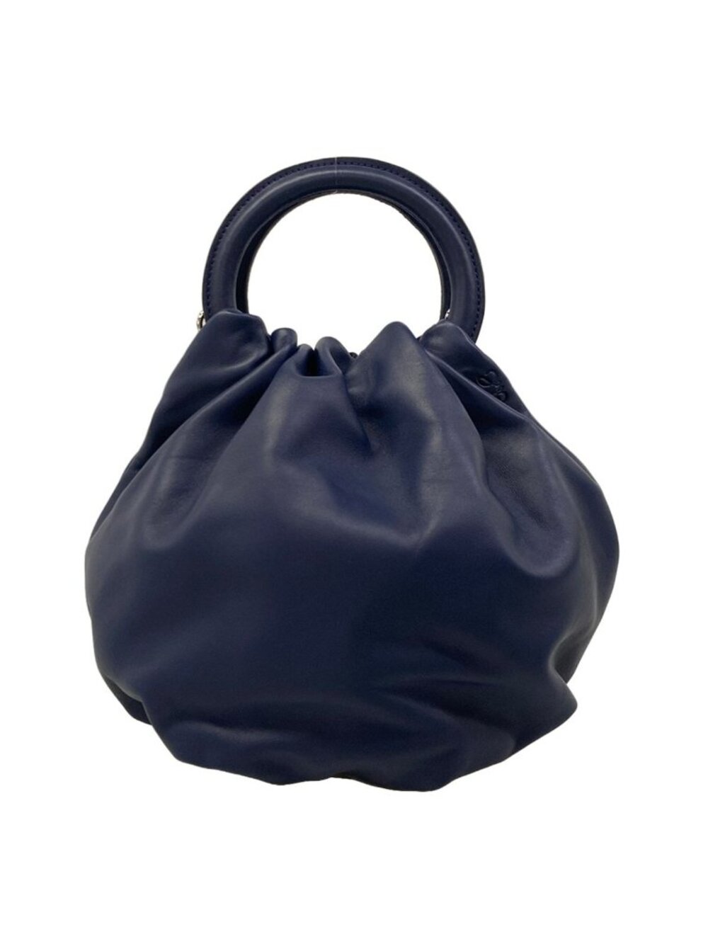 Loewe Handbag Bounce Bag Navy Leather